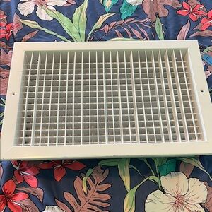 White HVAC Return Air Grille Vent Cover - White